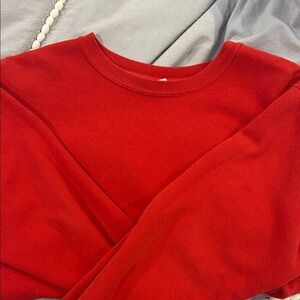 Fruit of the Loom Vibrant Red Crew Neck Sweater